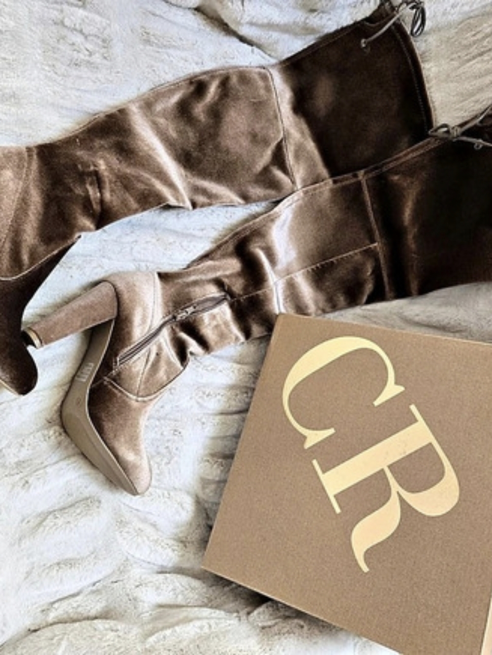 charlotte russe Amaya-01 Over-the-Knee Boots Brown US 7